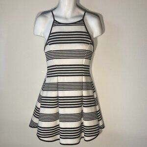Sophia & Zeke SZ XL Blank & White Fit &  Flare Dress